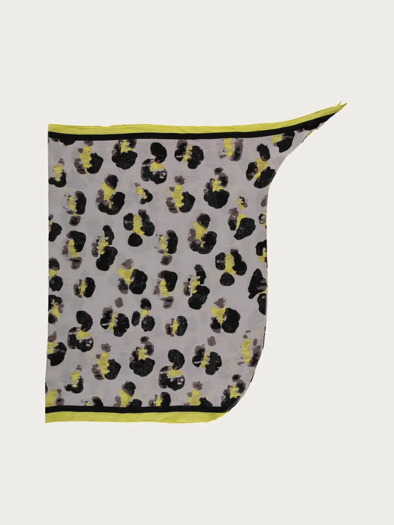 Pareo mit Leo-Print aus reiner Baumwolle