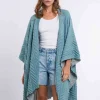 Plissierter Damen Poncho