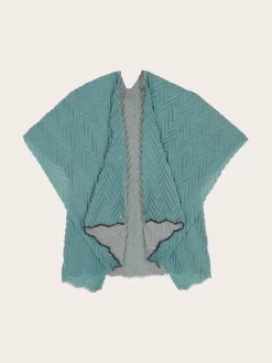 Plissierter Damen Poncho