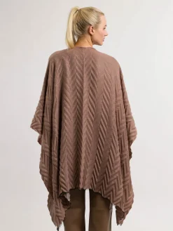Plissierter Damen Poncho