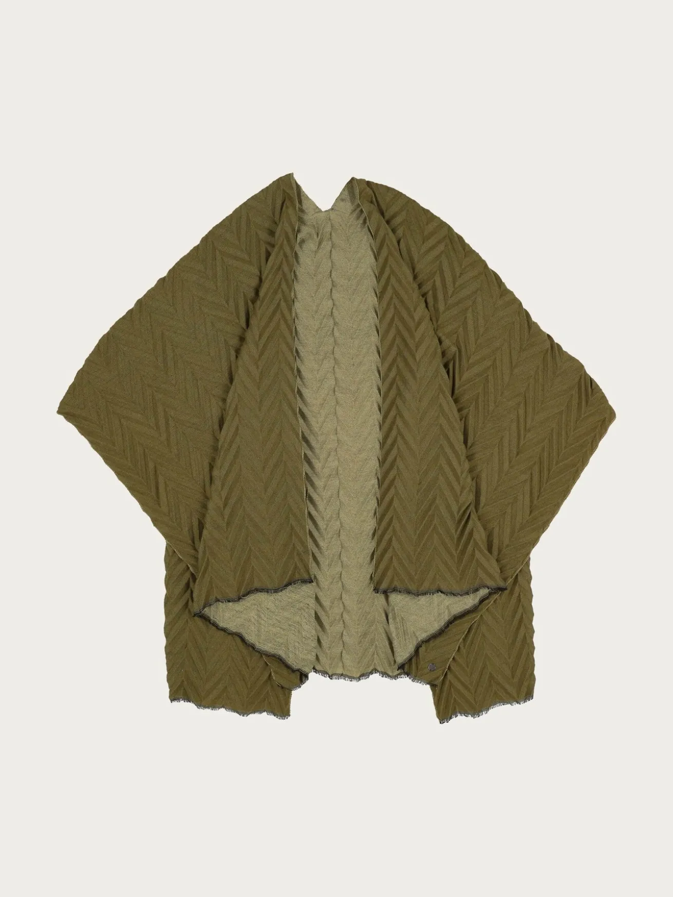 Plissierter Damen Poncho