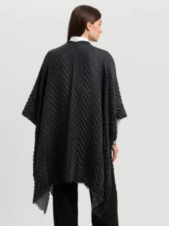Plissierter Damen Poncho