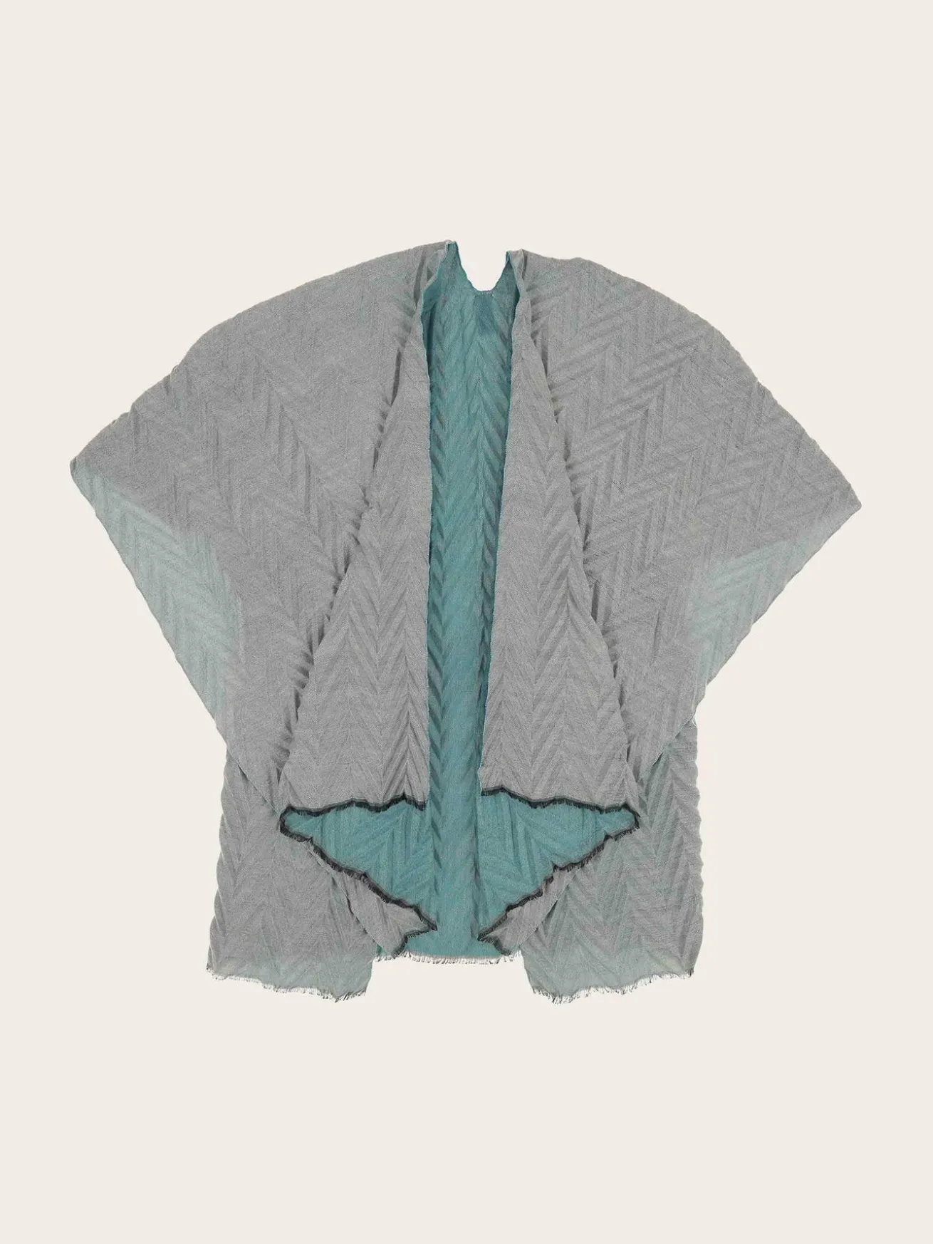 Plissierter Damen Poncho