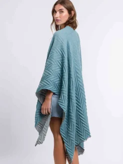 Plissierter Damen Poncho