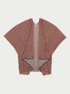 Plissierter Damen Poncho