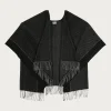 Poncho mit Fischgrät-Design - Made in Germany