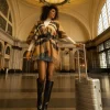 Poncho mit FRAAS Plaid Karo aus reiner Wolle