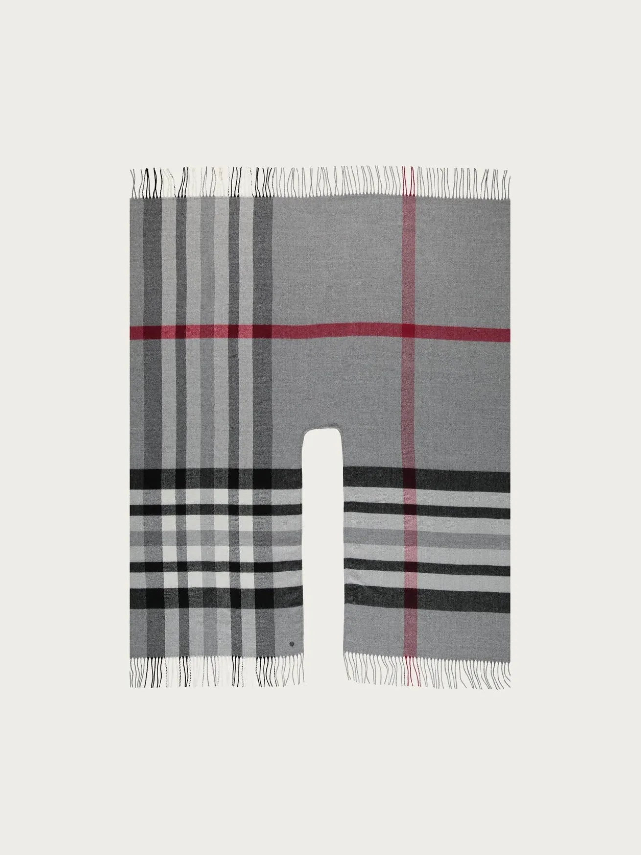 Poncho mit FRAAS Plaid Karo aus Polyacryl - Made in Germany