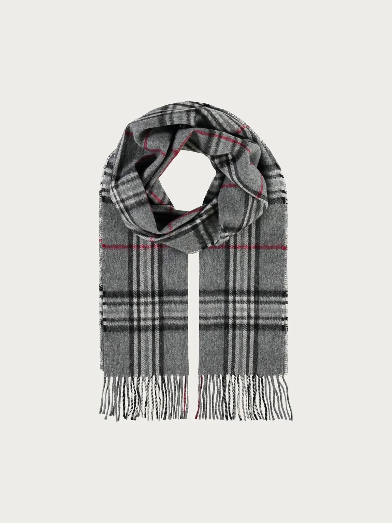 Schal in Kaschmir-/Wollmischung mit FRAAS Plaid Karo