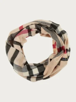 Schmaler Cashmink-Loop mit FRAAS Plaid Karo