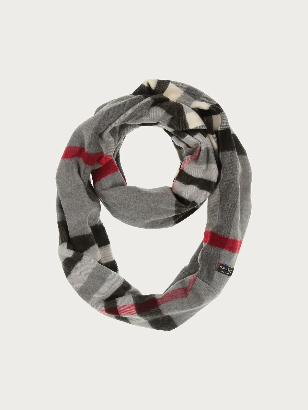 Schmaler Cashmink-Loop mit FRAAS Plaid Karo