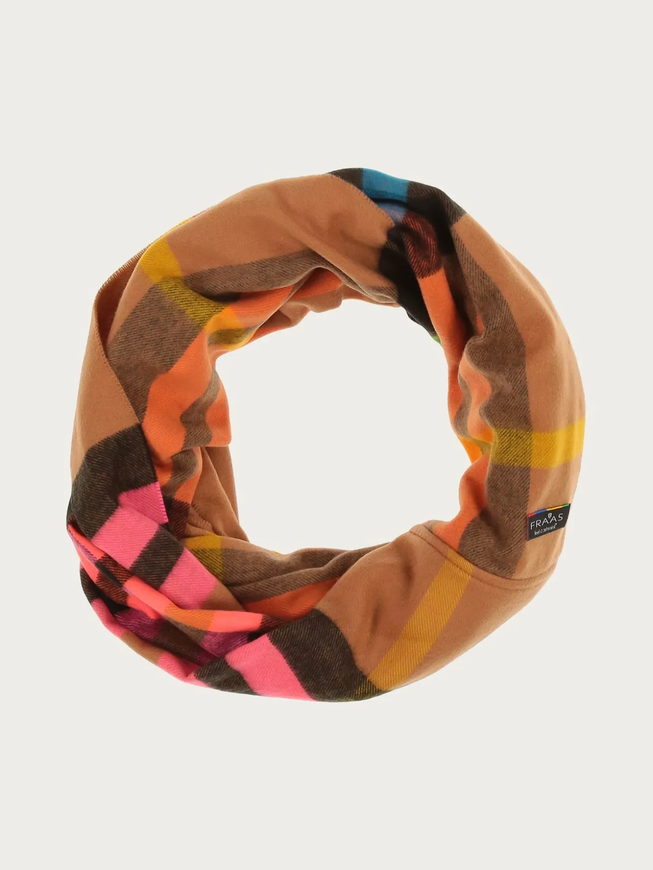 Schmaler Cashmink-Loop mit FRAAS Plaid Karo