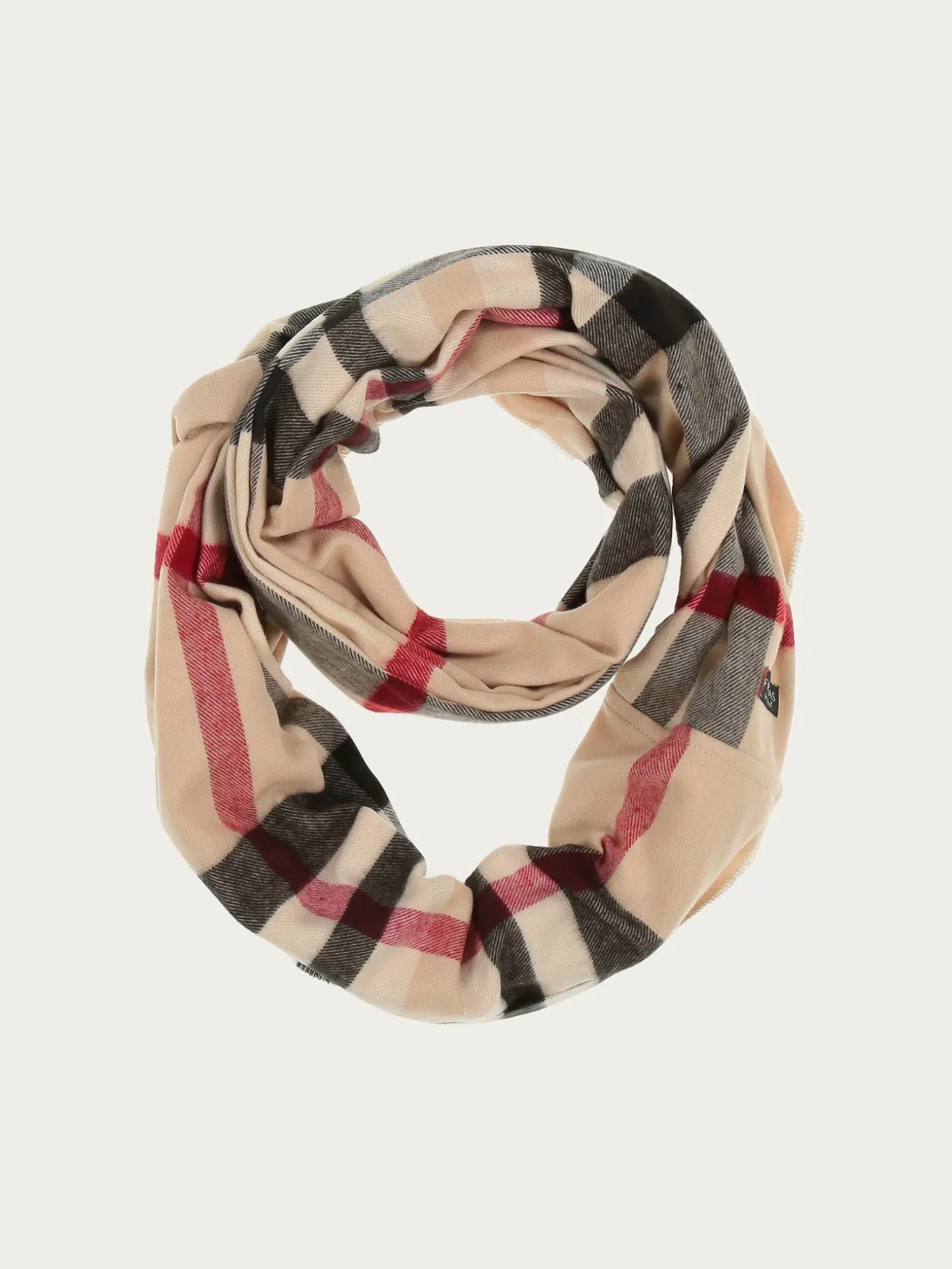 Schmaler Cashmink-Loop mit FRAAS Plaid Karo
