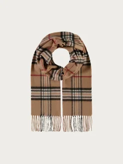Schmaler Cashmink-Schal mit FRAAS Plaid Karo - Made in Germany