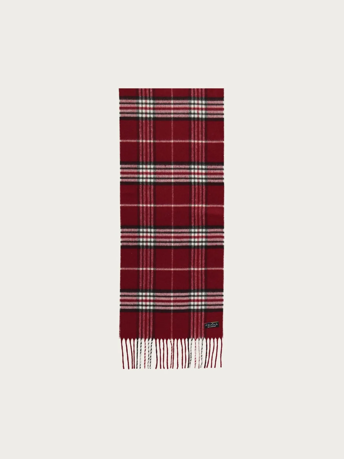 Schmaler Cashmink-Schal mit FRAAS Plaid Karo - Made in Germany