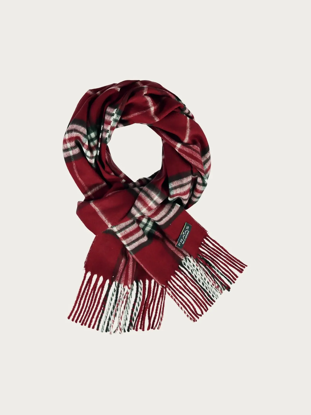 Schmaler Cashmink-Schal mit FRAAS Plaid Karo - Made in Germany
