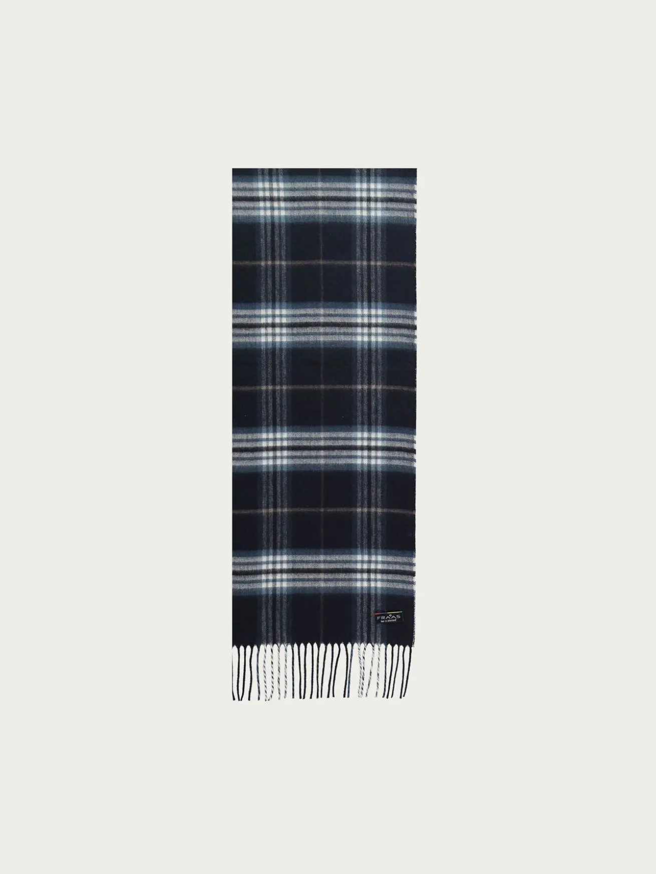 Schmaler Cashmink-Schal mit FRAAS Plaid Karo - Made in Germany