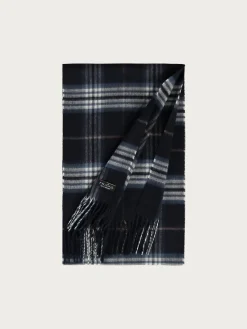 Schmaler Cashmink-Schal mit FRAAS Plaid Karo - Made in Germany