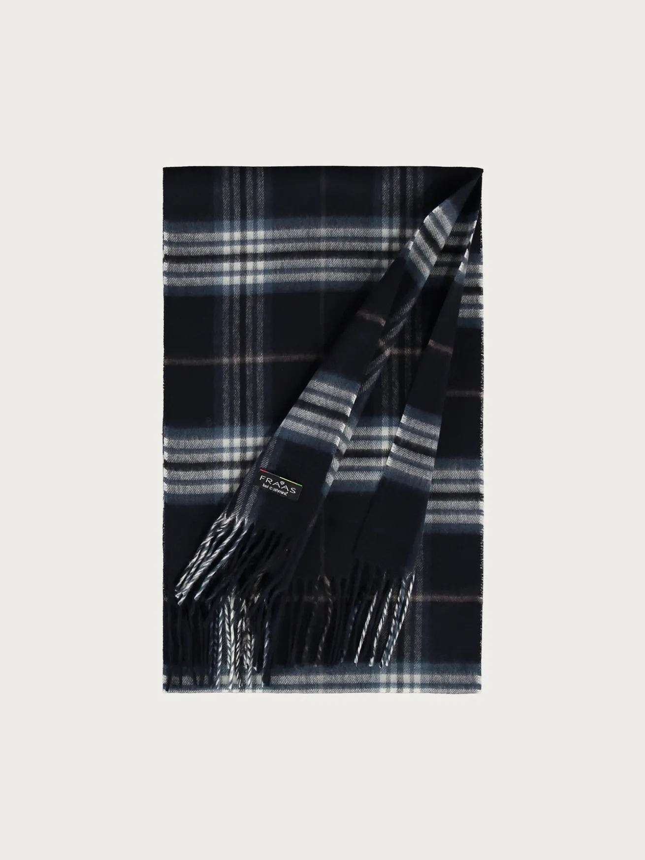 Schmaler Cashmink-Schal mit FRAAS Plaid Karo - Made in Germany
