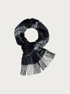 Schmaler Cashmink-Schal mit FRAAS Plaid Karo - Made in Germany