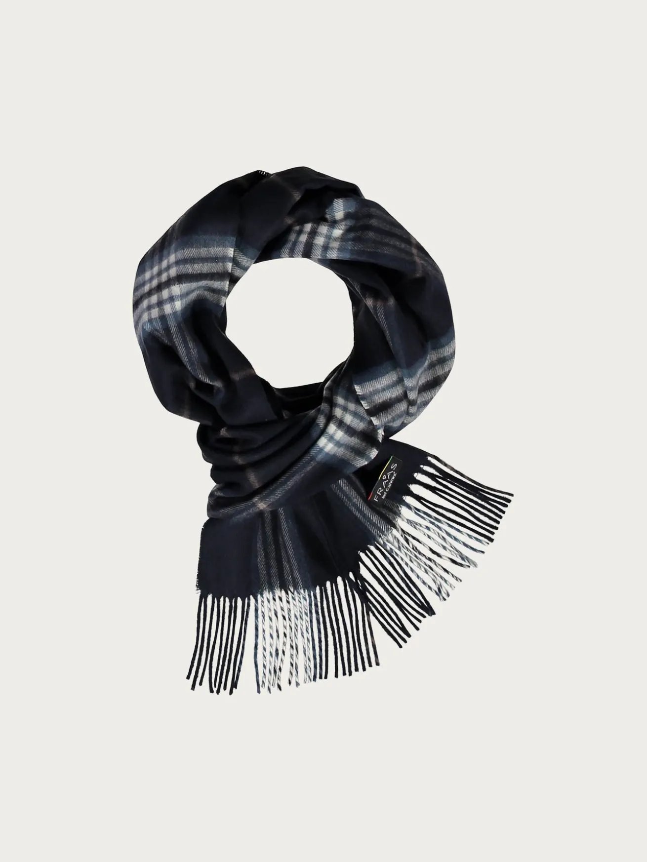 Schmaler Cashmink-Schal mit FRAAS Plaid Karo - Made in Germany