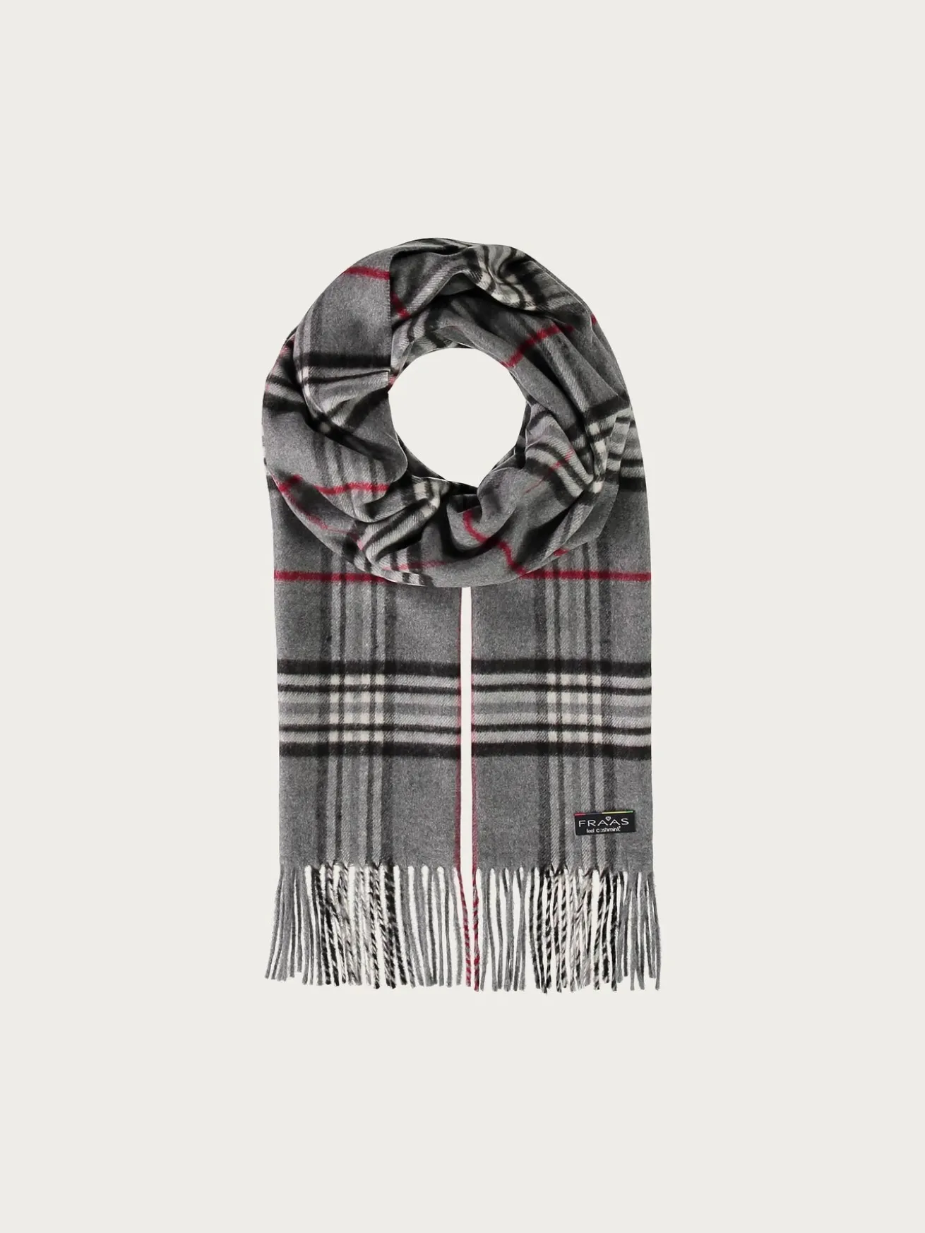 Schmaler Cashmink-Schal mit FRAAS Plaid Karo - Made in Germany