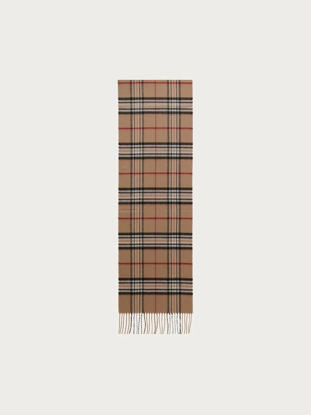 Schmaler Cashmink-Schal mit FRAAS Plaid Karo - Made in Germany