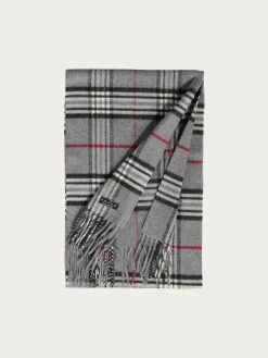Schmaler Cashmink-Schal mit FRAAS Plaid Karo - Made in Germany