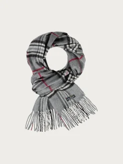 Schmaler Cashmink-Schal mit FRAAS Plaid Karo - Made in Germany