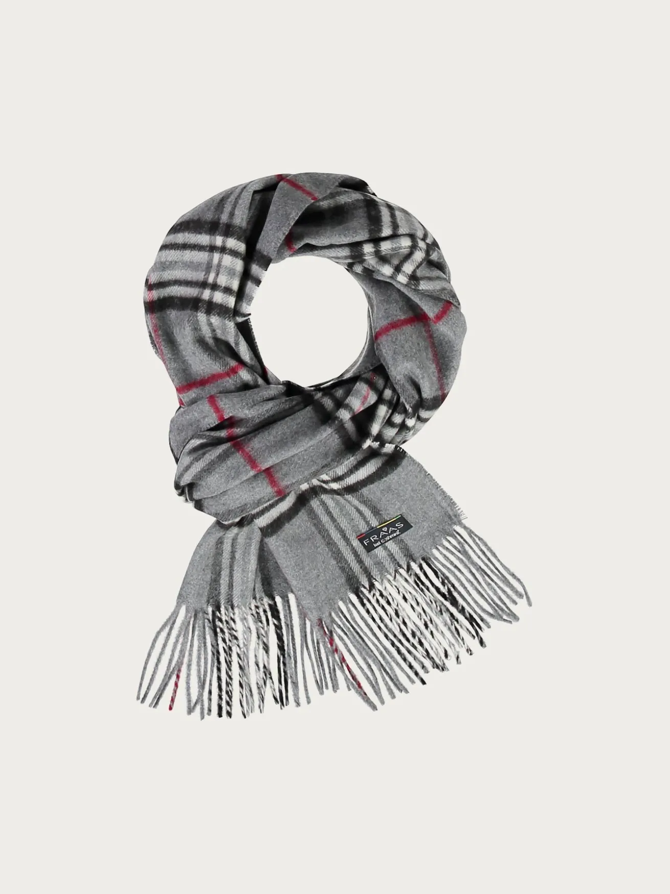 Schmaler Cashmink-Schal mit FRAAS Plaid Karo - Made in Germany
