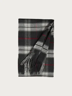 Schmaler Cashmink-Schal mit FRAAS Plaid Karo - Made in Germany