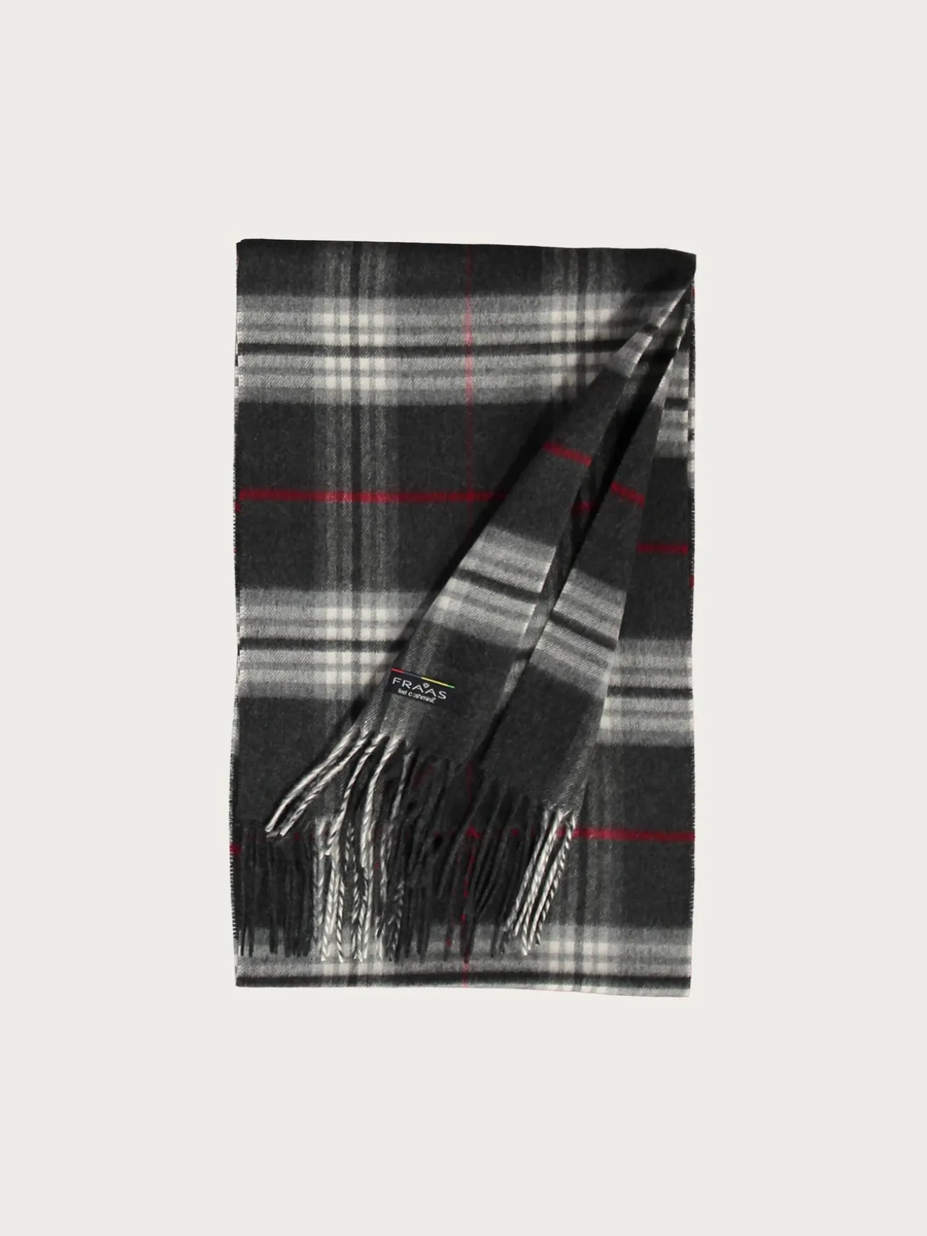Schmaler Cashmink-Schal mit FRAAS Plaid Karo - Made in Germany