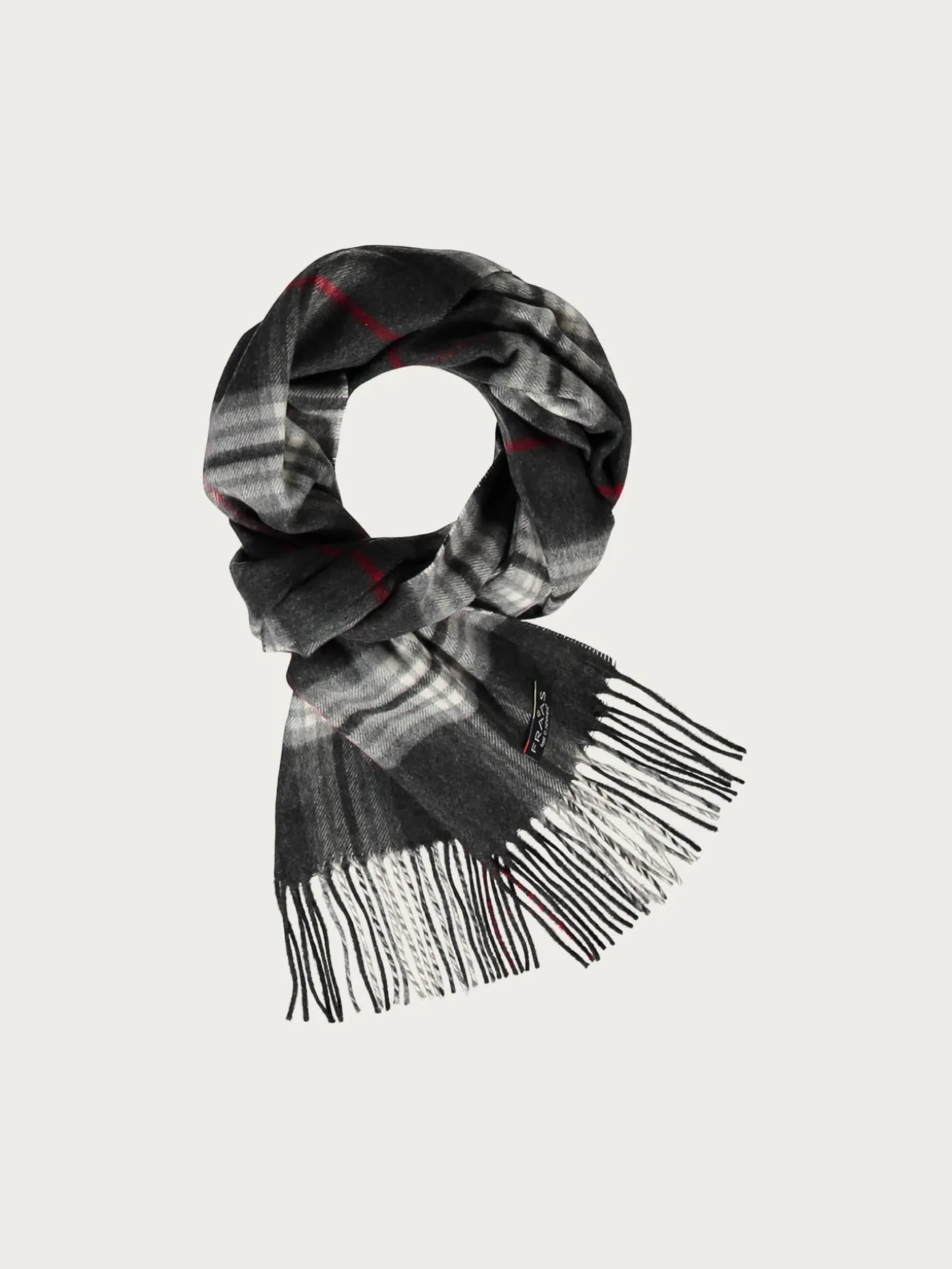 Schmaler Cashmink-Schal mit FRAAS Plaid Karo - Made in Germany
