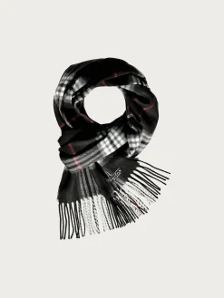 Schmaler Cashmink-Schal mit FRAAS Plaid Karo - Made in Germany