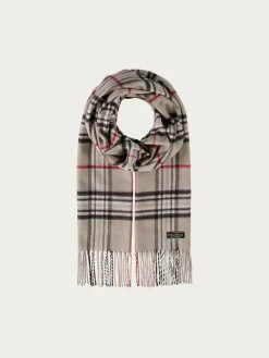 Schmaler Cashmink-Schal mit FRAAS Plaid Karo - Made in Germany