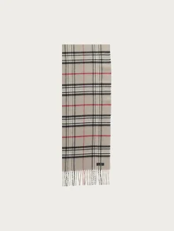 Schmaler Cashmink-Schal mit FRAAS Plaid Karo - Made in Germany