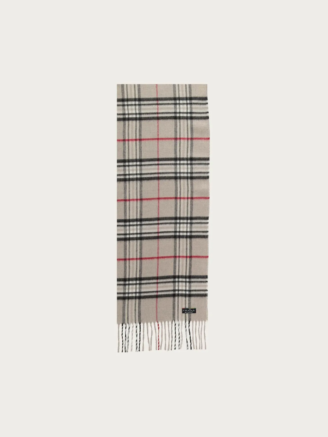 Schmaler Cashmink-Schal mit FRAAS Plaid Karo - Made in Germany