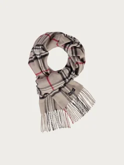 Schmaler Cashmink-Schal mit FRAAS Plaid Karo - Made in Germany