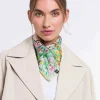 Seidentuch mit FRAAS Plaid Karo und Dschungel-Print
