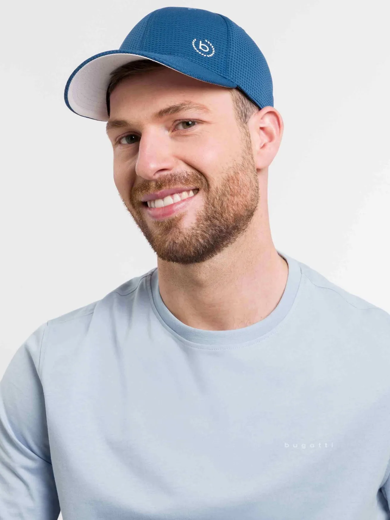 Sportliche Baseballkappe mit bugatti-Logo