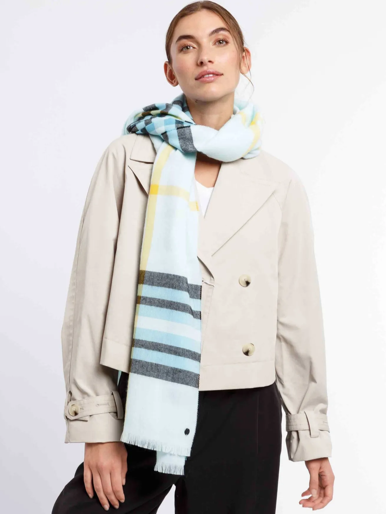 Stola mit FRAAS Plaid - Made in Germany