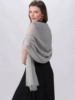 Stola mit Strass in Kaschmirmischung