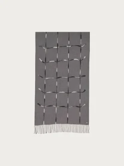 Stola mit Window Pane Karo