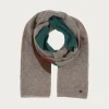 Strickschal mit XL-Punkten aus reiner Wolle