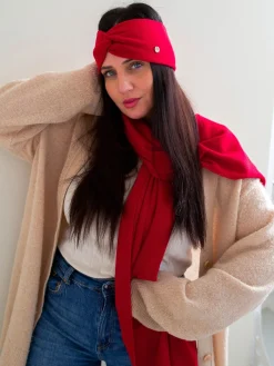 Strickstirnband aus reinem Kaschmir