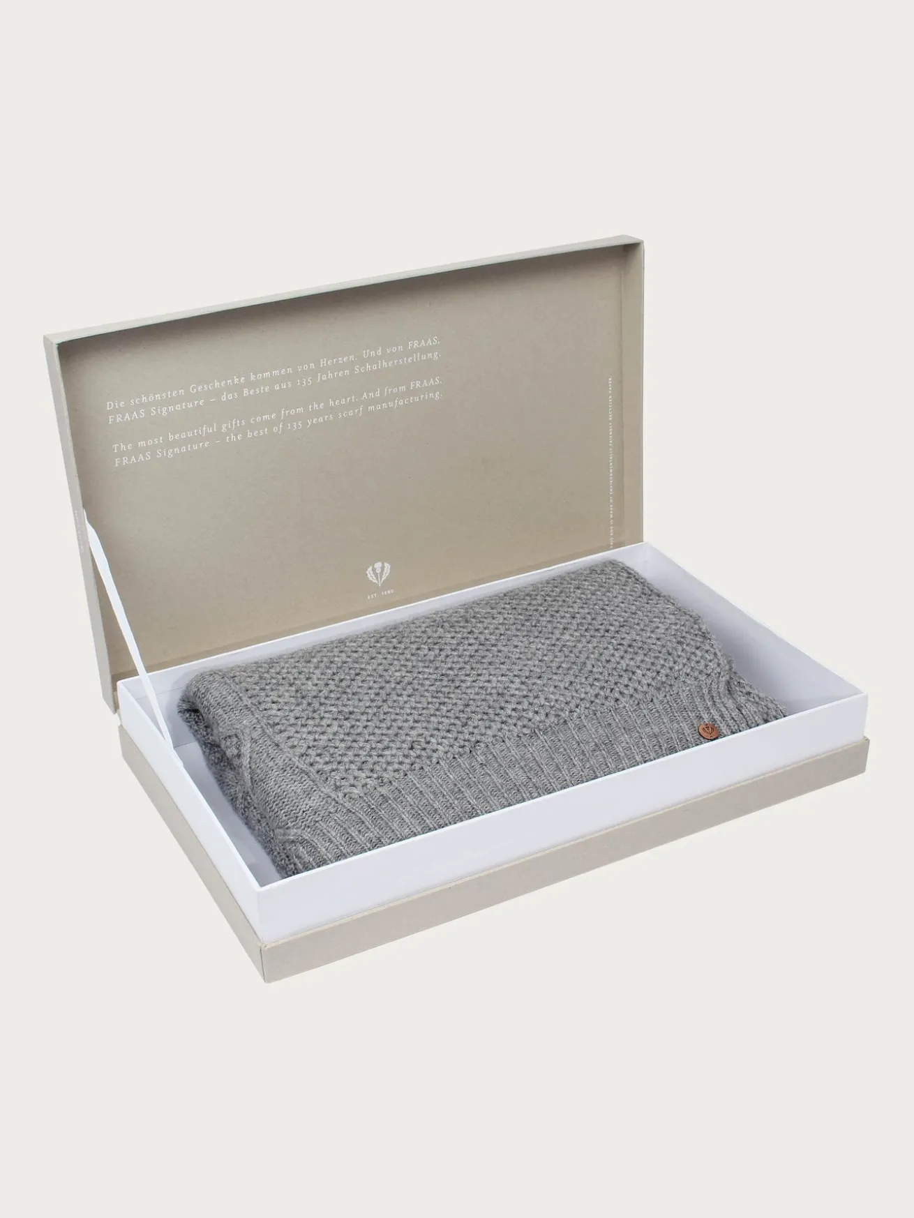 Strick-Stola in Kaschmirmischung in Geschenkbox