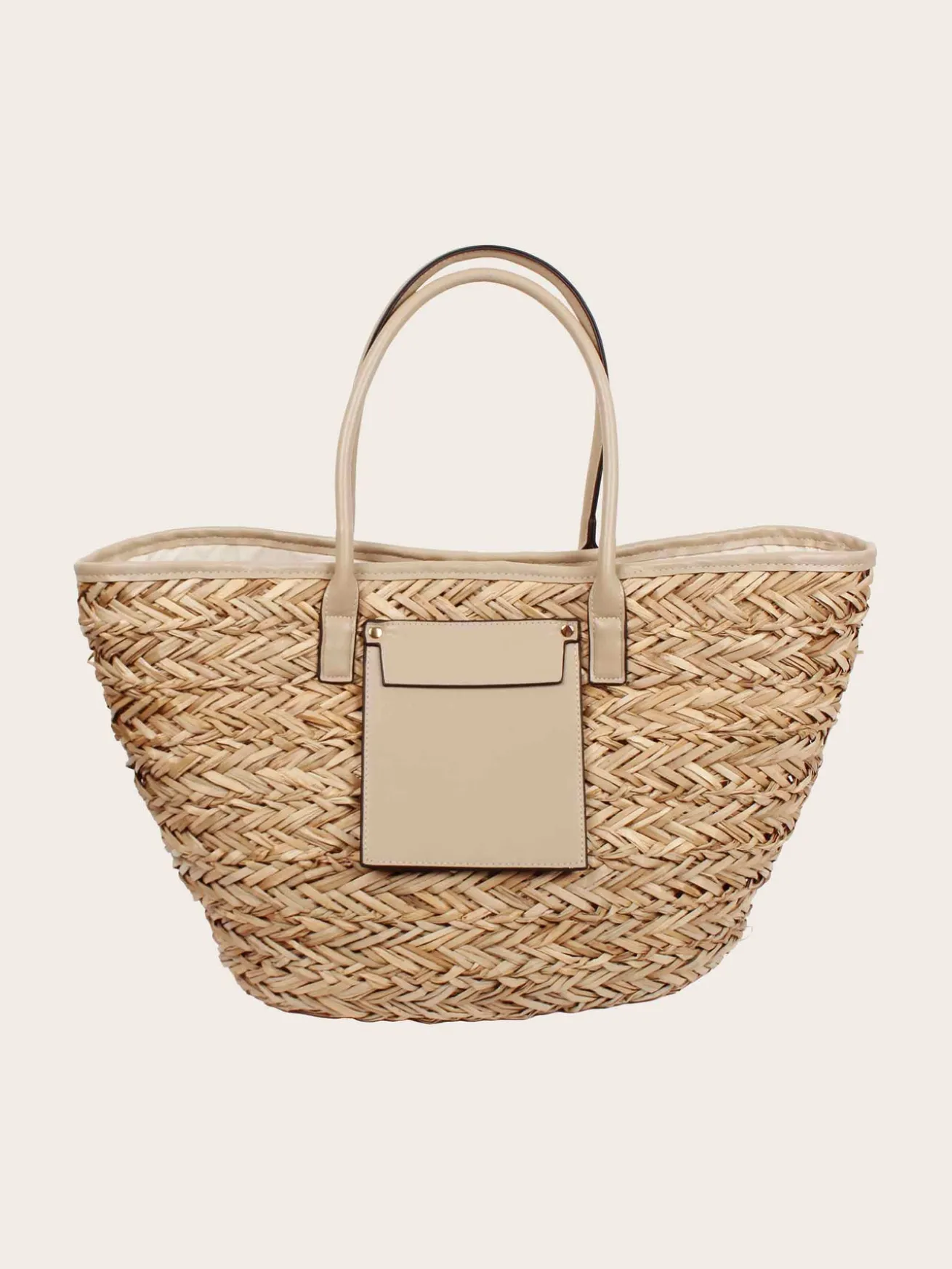 Stylische Loevenich Tasche aus Seegras mit Magnet-Verschluss