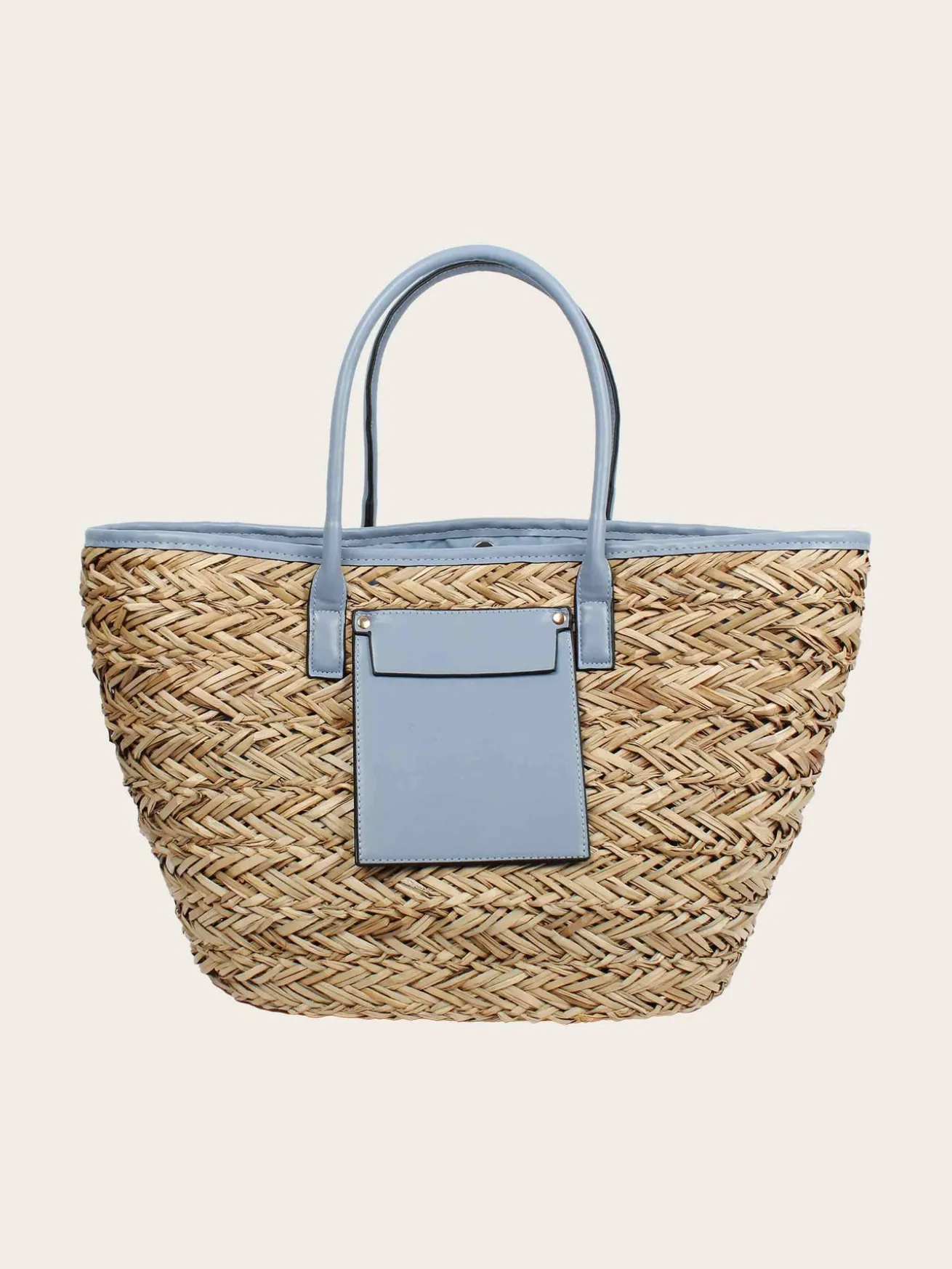 Stylische Loevenich Tasche aus Seegras mit Magnet-Verschluss