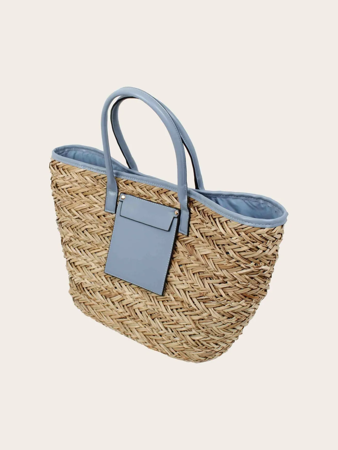 Stylische Loevenich Tasche aus Seegras mit Magnet-Verschluss