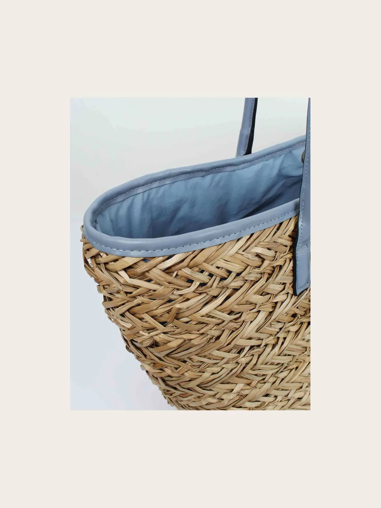 Stylische Loevenich Tasche aus Seegras mit Magnet-Verschluss